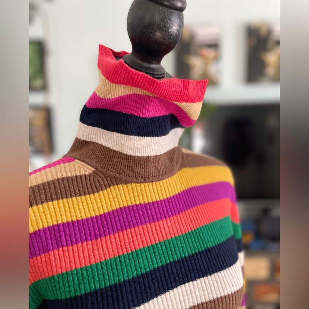 GAP CashSoft Rib Turtleneck Sweater Size Large Tall - Picture 3 of 9